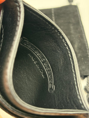 Chrome Hearts leather card holder