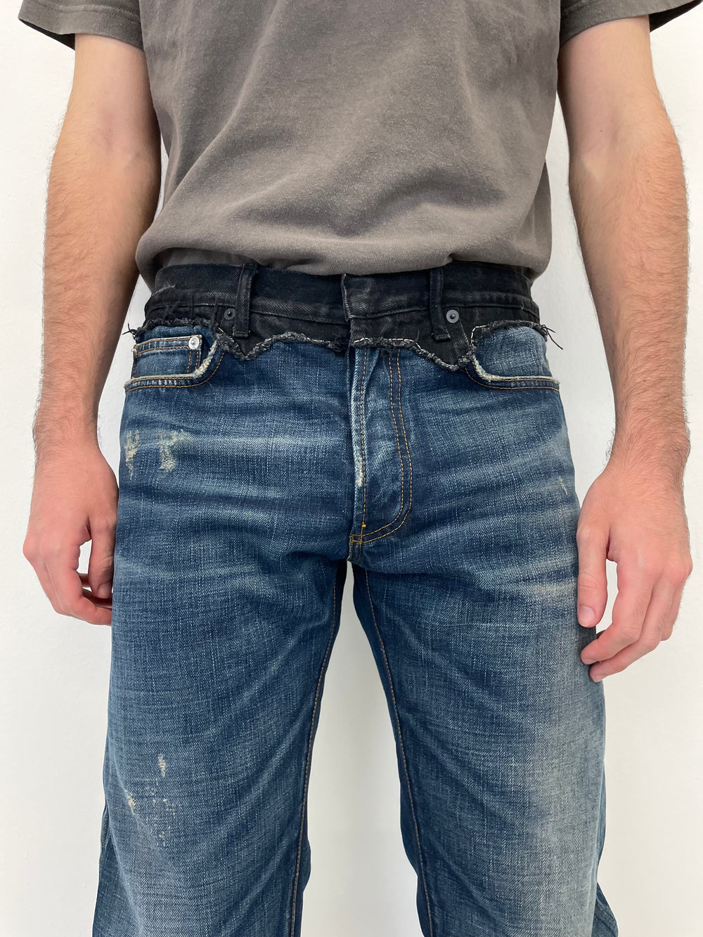 AW2006 Dior by Hedi cummerbund jeans
