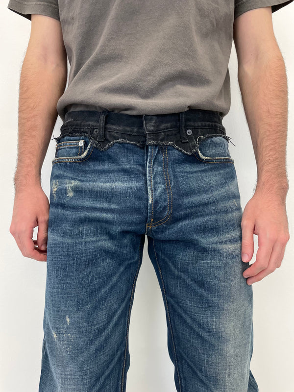 AW2006 Dior by Hedi cummerbund jeans
