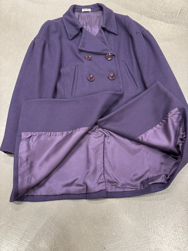 2008 Miu Miu double breasted wool coat