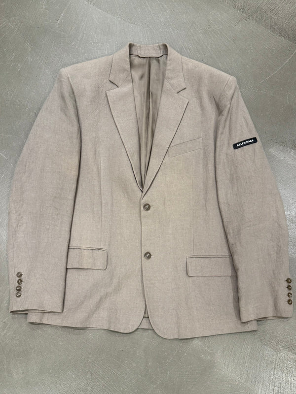 2022 Balenciaga tailored linen blazer