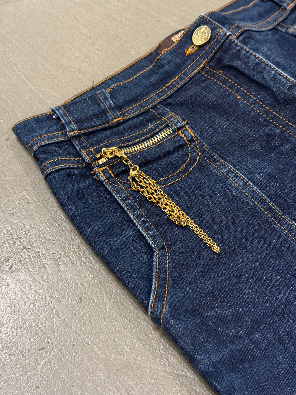 2008 Roberto Cavalli embellished flared jeans