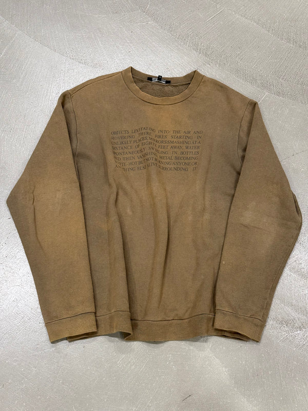 A/W2005 Raf Simons “History of my world” poltergeist objects levitating crewneck