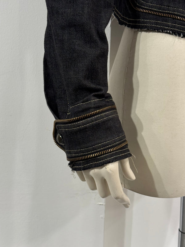 2000s Gianfranco Ferré multi zipper jacket