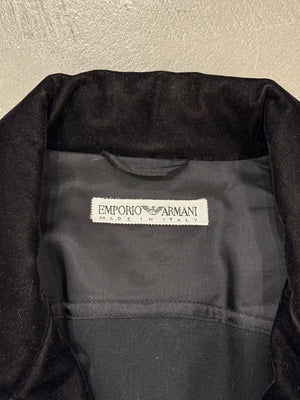 1990s EMPORIO Armani velour boxy military jacket
