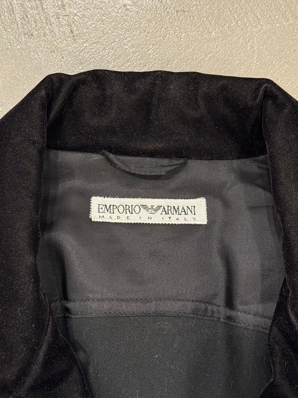 1990s EMPORIO Armani velour boxy military jacket