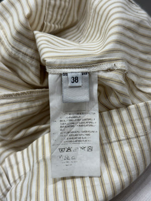 2000s Dolce & Gabbana pinstripe corset top