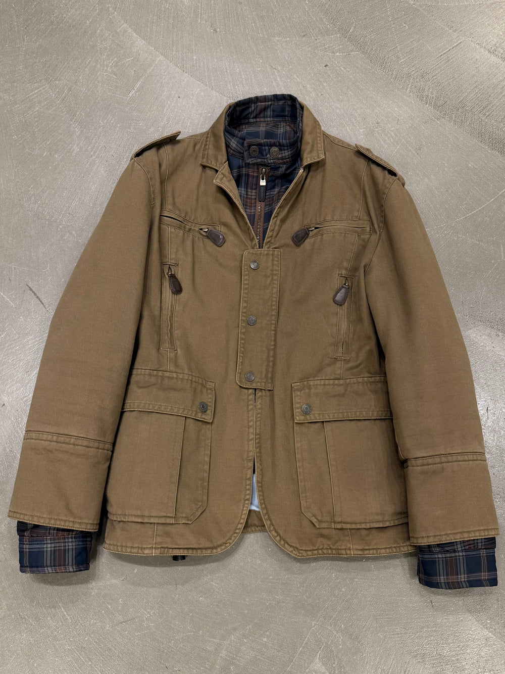 A/W2004 Dsquared2 multi pocket double layer cotton jacket