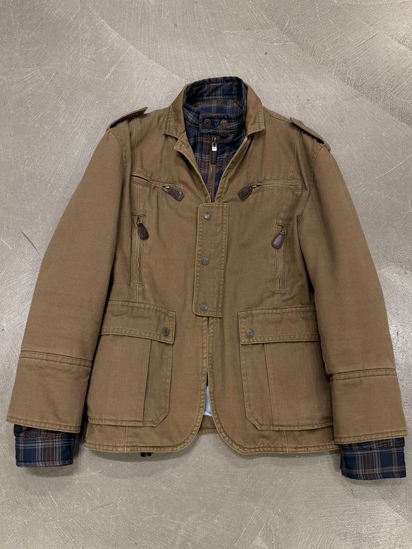 A/W2004 Dsquared2 multi pocket double layer cotton jacket