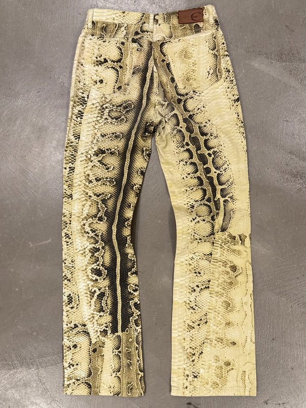 2000s Cavalli python print pants