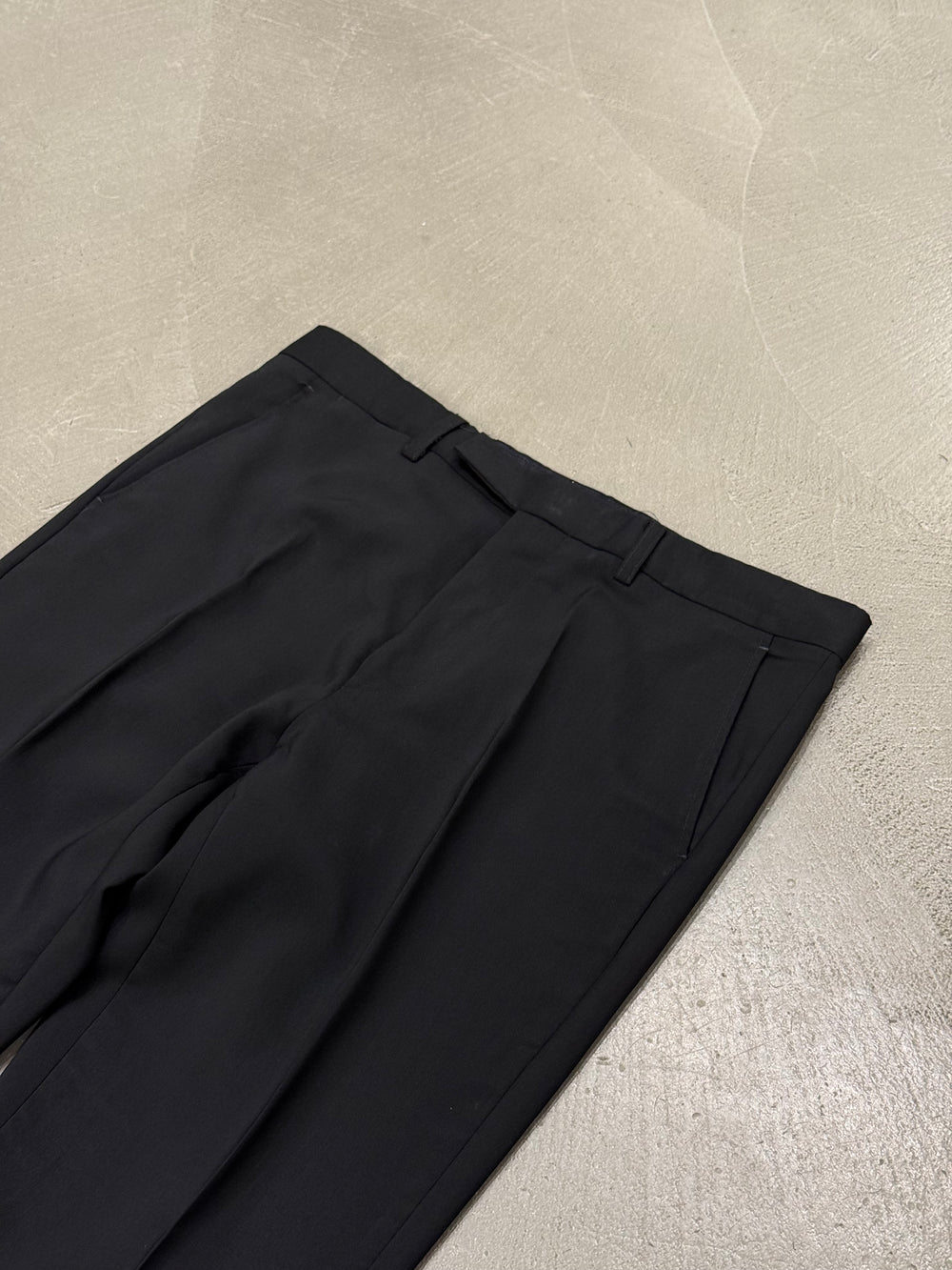 2010s Raf Simons wool flared trousers