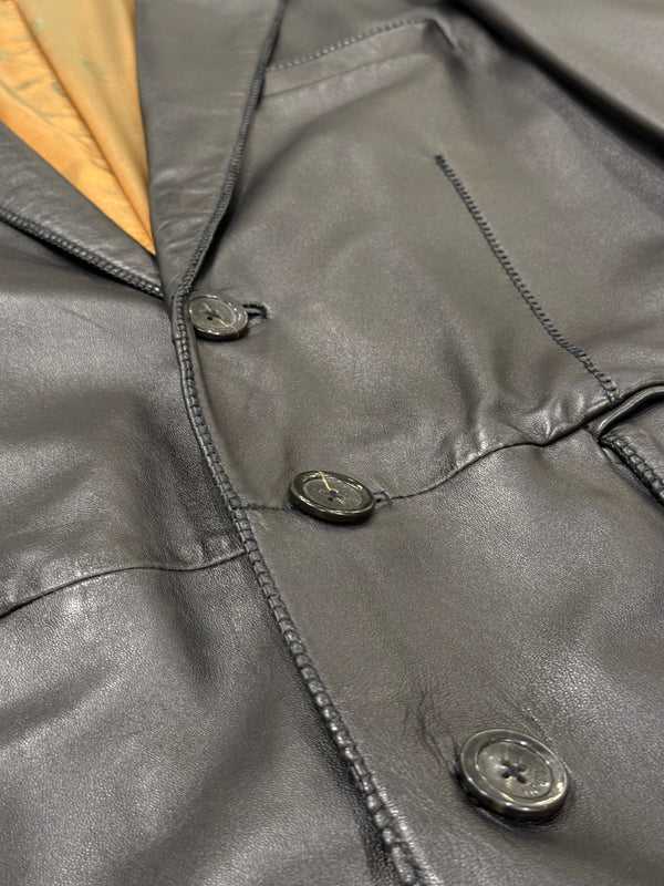 2000s Roberto Cavalli leather coat