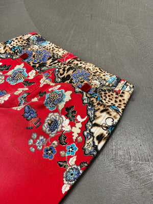 2000s Roberto Cavalli floral printed shorts