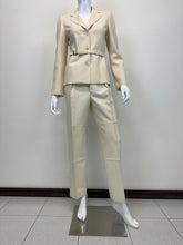 Load image into Gallery viewer, F/W 1998 Gucci by Tom Ford ecru wool set blazer and pants
