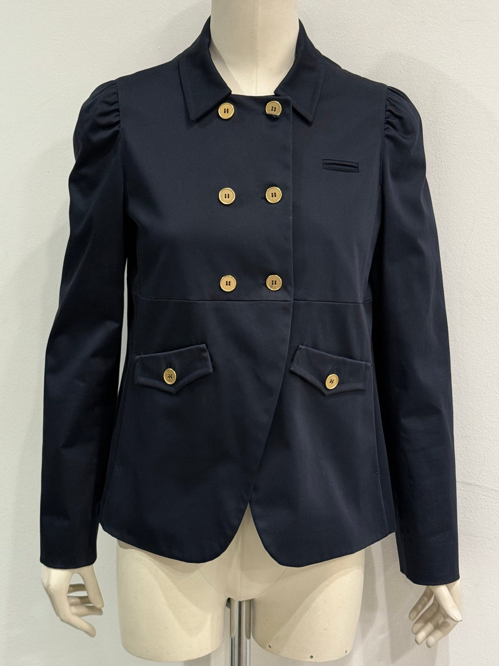2000s Miu Miu double breasted officer jacket