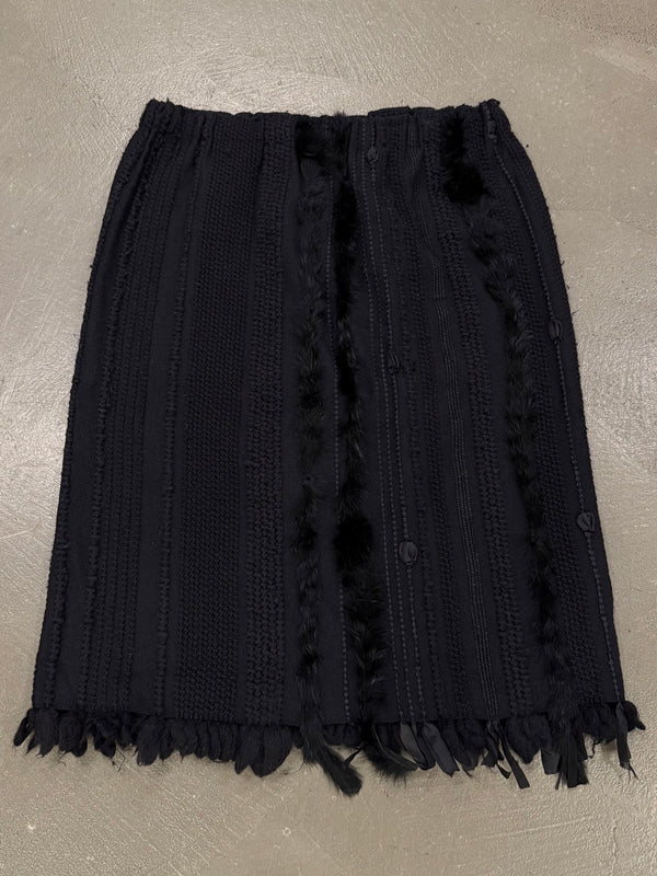 A/W2002 Gucci by Tom Ford runway fur skirt