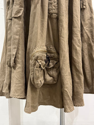 S/S2003 Dolce & Gabbana multi pocket cargo military skirt