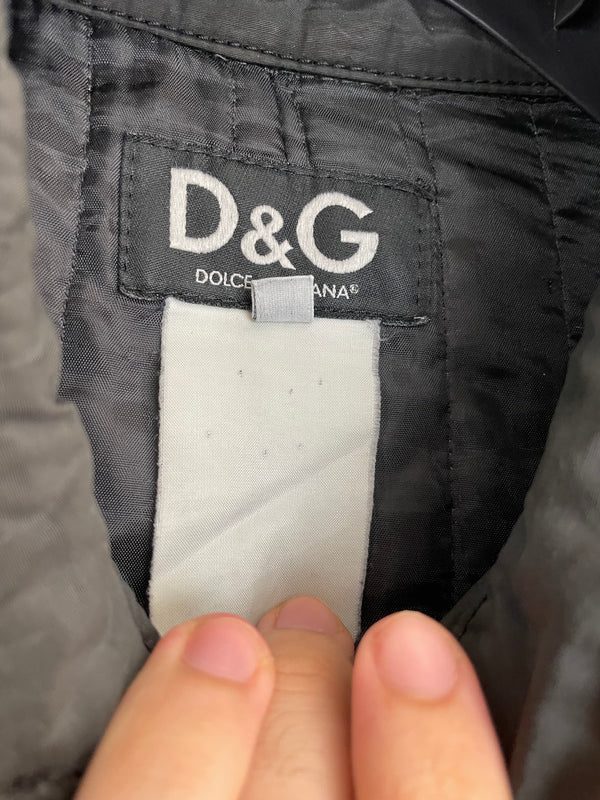 2003 Dolce & Gabbana military parachute Goggle window bomber jacket archive