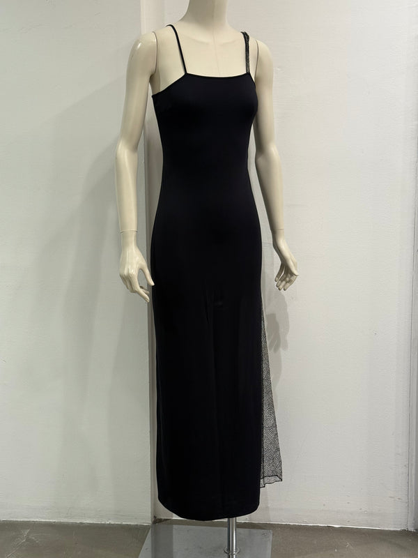 2000s Versace double layer sheer dress