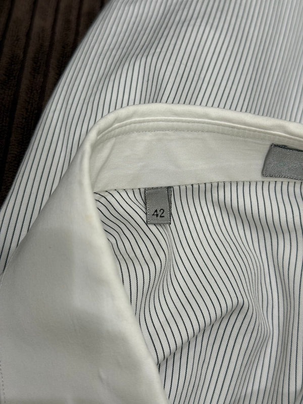 Dior by Hedi Slimane runway pinstripe button up shirt