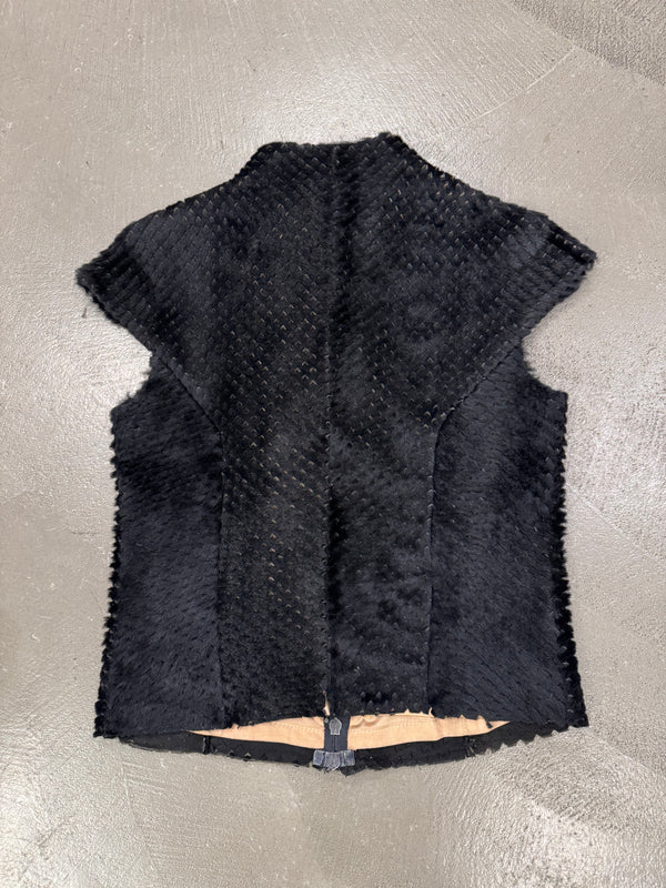 2000s Plein Sud lamb fur armor vest