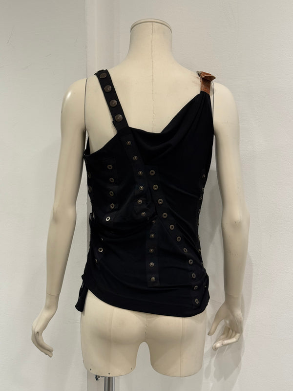 S/S2003 Dolce & Gabbana runway buttons tank top