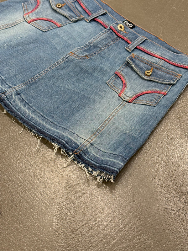 S/S 2005 Dolce & Gabbana mini denim skirt
