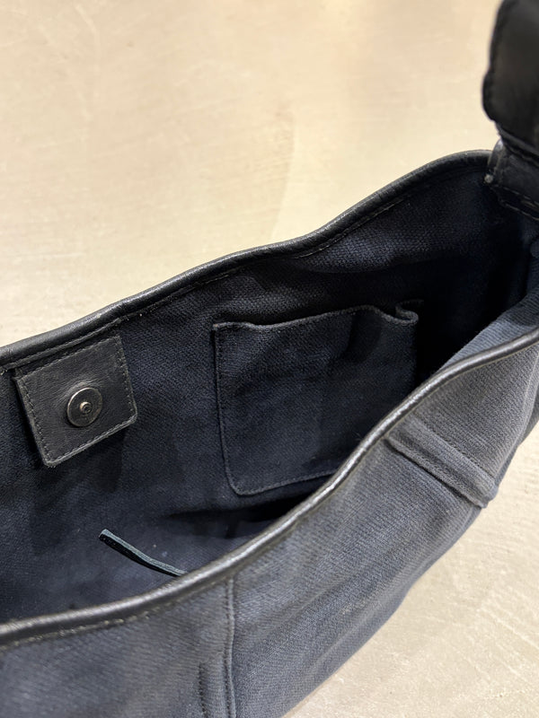 2002 Yves Saint Laurent by Tom Ford Mombasa blue canvas bag