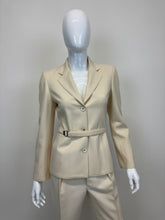 Load image into Gallery viewer, F/W 1998 Gucci by Tom Ford ecru wool set blazer and pants
