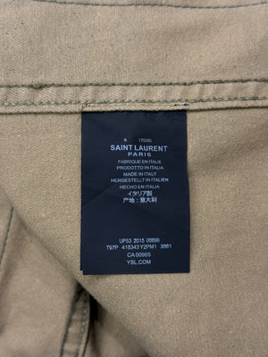 S/S2015 Saint Laurent by Hedi Slimane M65 gold trimmed military jacket