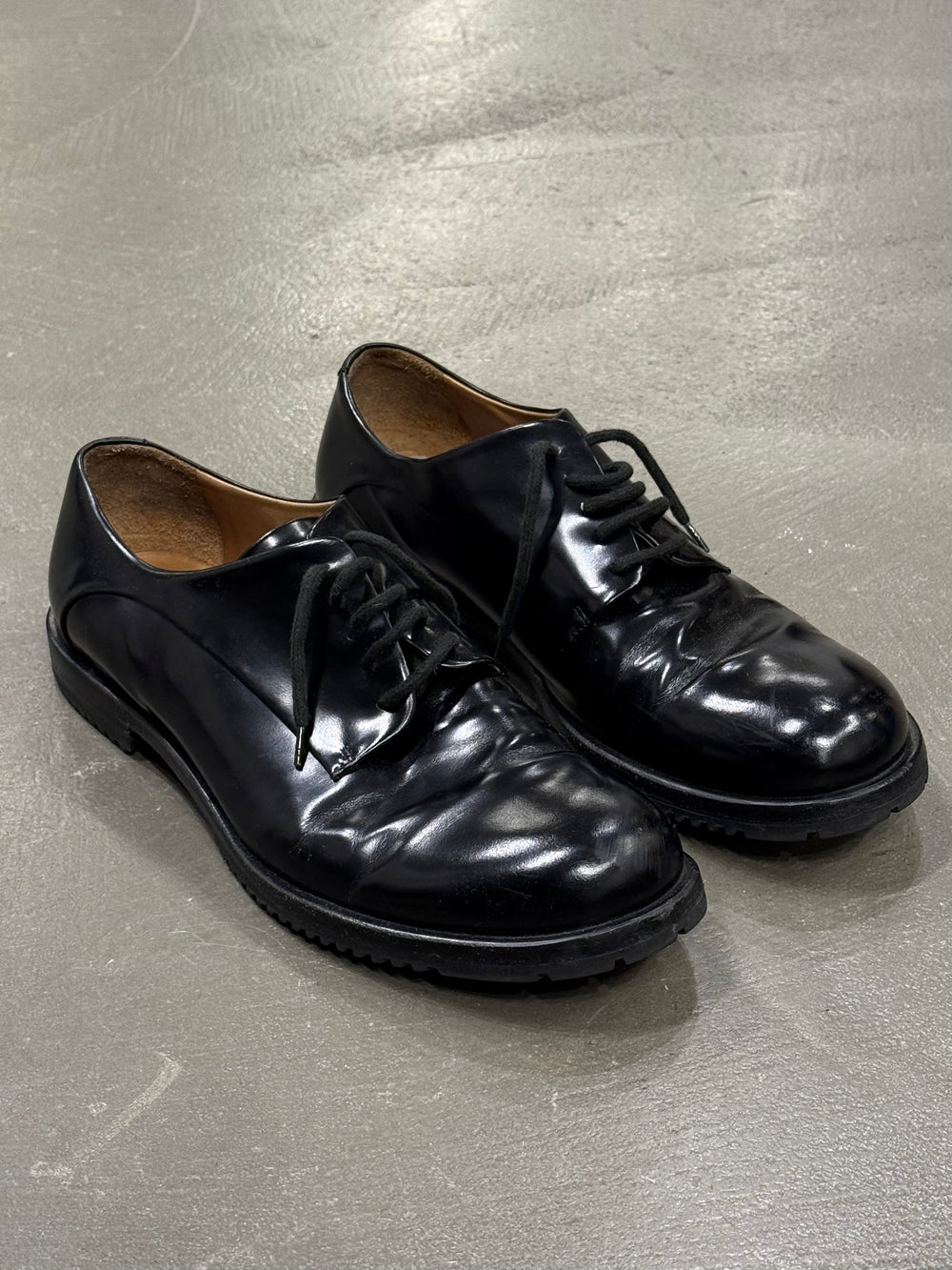 2000s Jil Sander derby leather shoes