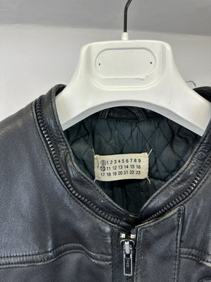 A/W 2002 Maison Margiela artisanal patchwork leather jacket