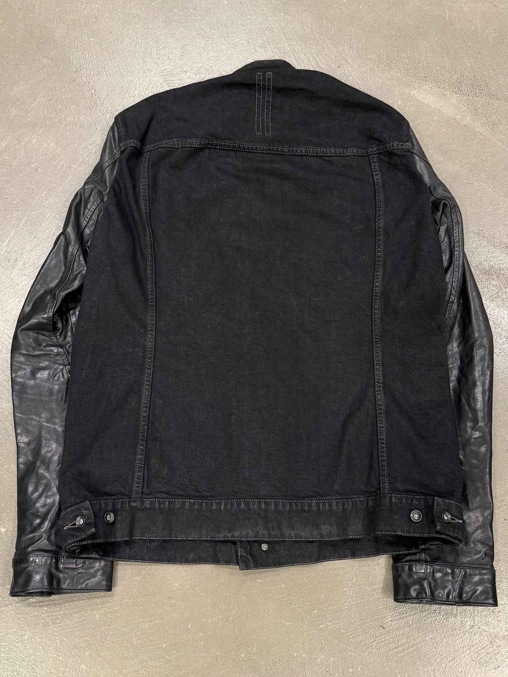 S/S2014 Rick Owens “Vicious” Slave hybrid leather sleeves jacket