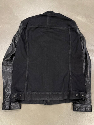 S/S2014 Rick Owens “Vicious” Slave hybrid leather sleeves jacket