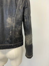 Load image into Gallery viewer, 2000s Roberto Cavalli washed faded leather jacket
