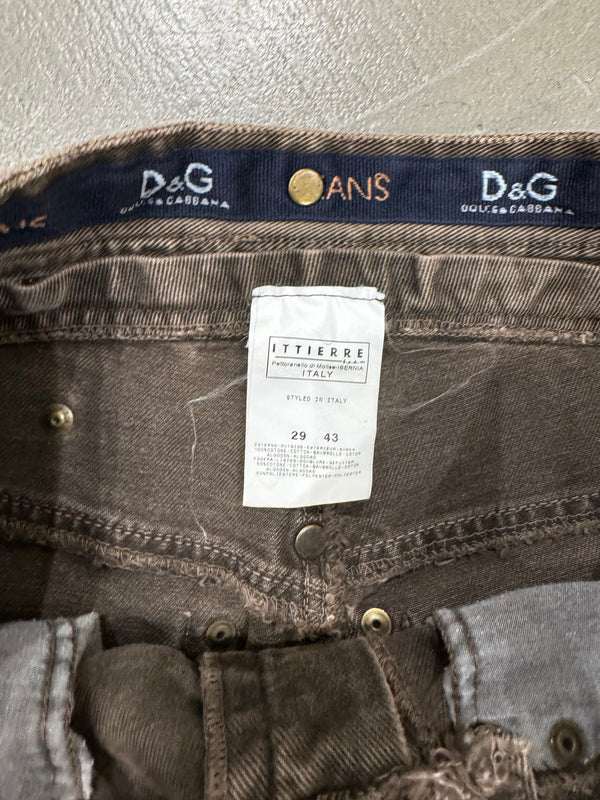 F/W 2003 Dolce & Gabbana All Around Waist Zip Pants