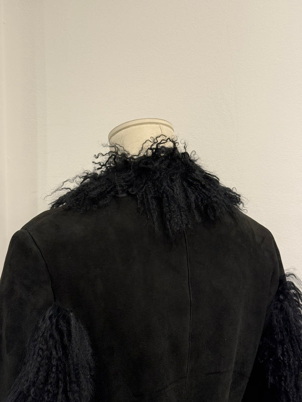 A/W1999 Gucci by Tom Ford Runway mongolian fur leather jacket