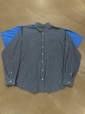 2018 Balenciaga hybrid 2 in 1 shirt t-shirt