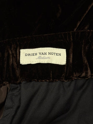 2010s Dries Van Noten velvet shorts