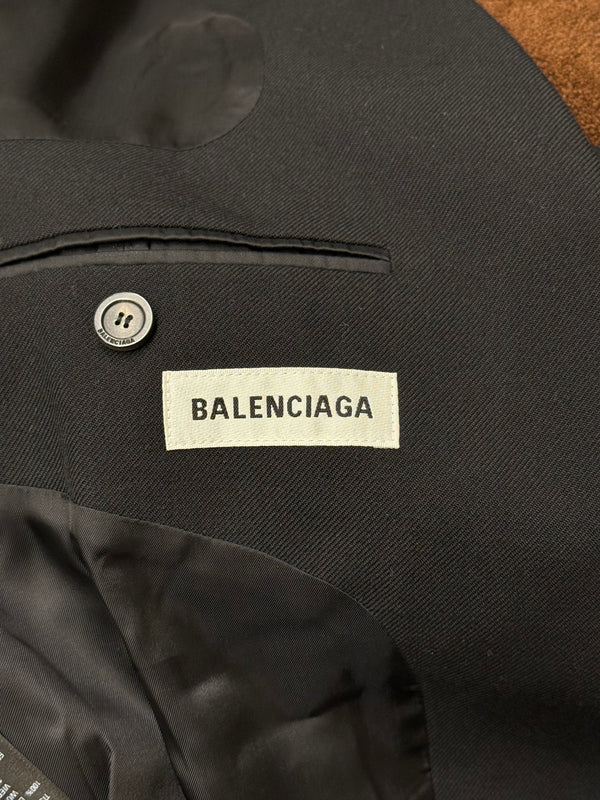A/W2019 Balenciaga suspended shoulders runway blazer jacket