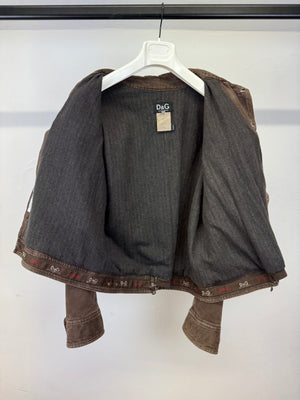 A/W 2003 Dolce & Gabbana back zip sleeves jacket