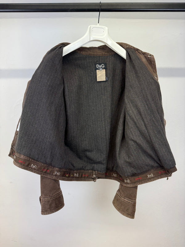A/W 2003 Dolce & Gabbana back zip sleeves jacket