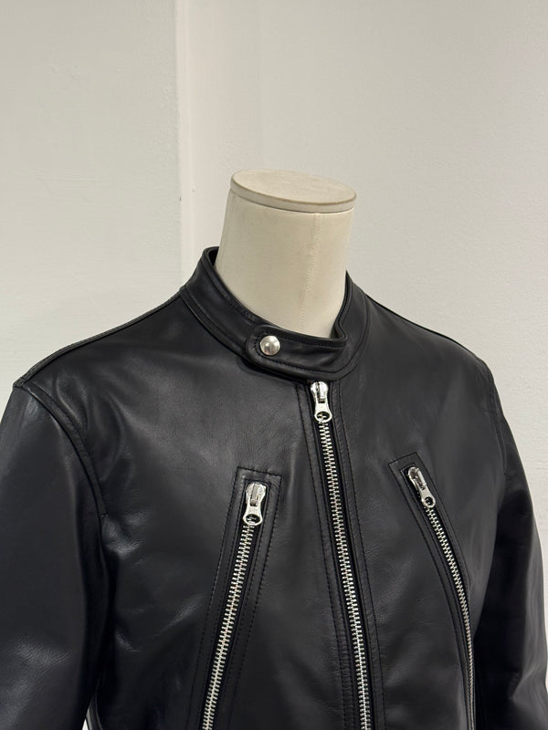 2020s Maison Margiela "5-Zip" leather biker jacket