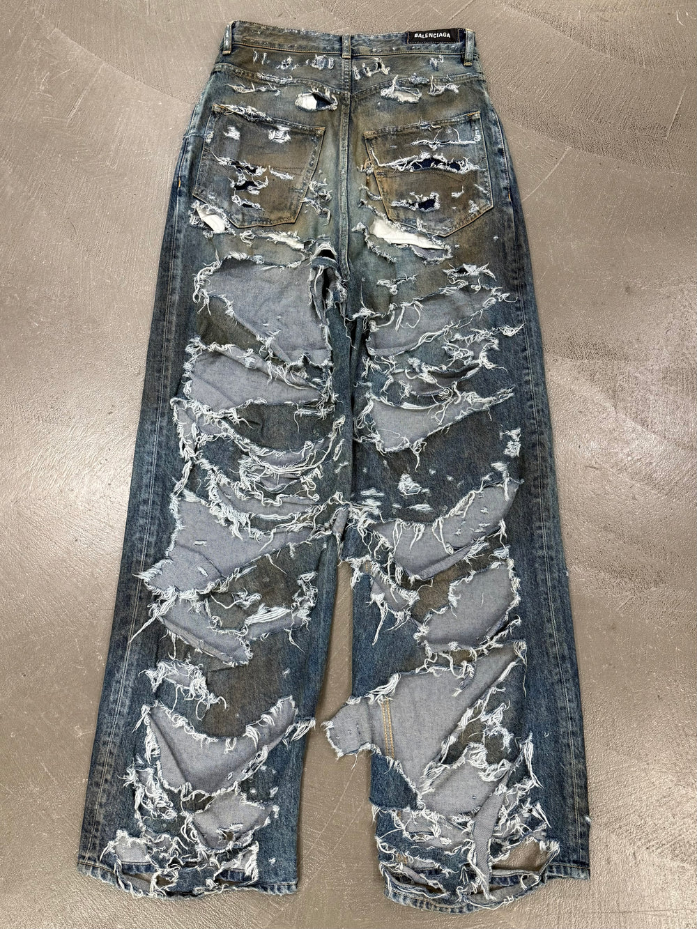 Balenciaga destroyed jeans