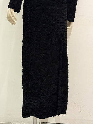2000s Giorgio Armani astrakhan mandarin long coat
