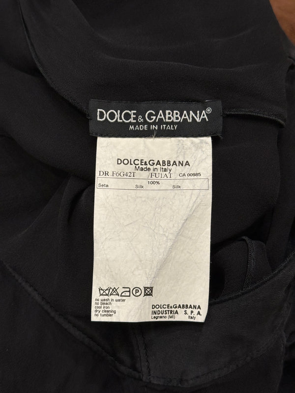 2000s Dolce & Gabbana silk chiffon blouse