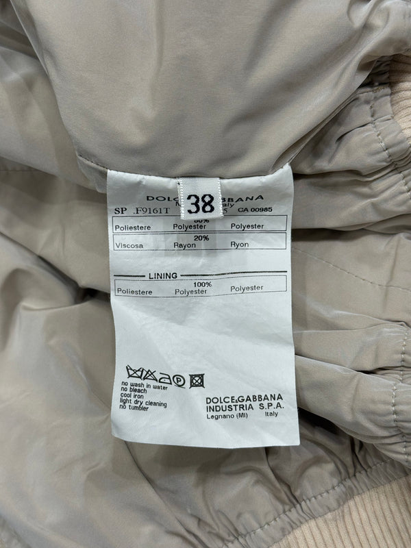 2003 Dolce & Gabbana cropped nylon bomber jacket