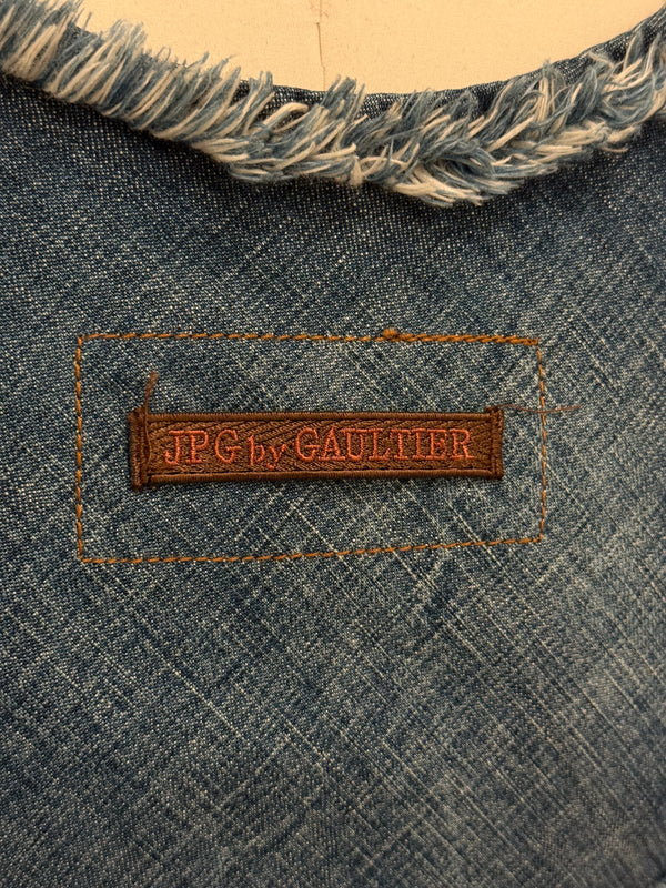 2000s Jean Paul Gaultier denim asymmetrical dress