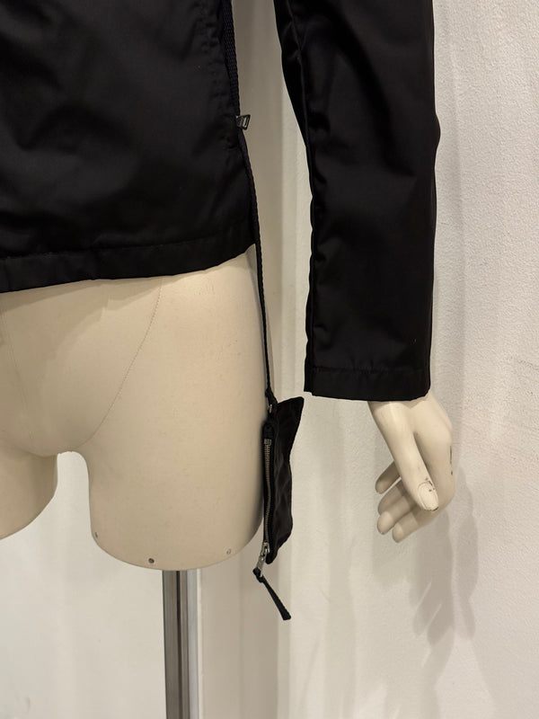 1999 Prada technical zip up jacket with hidden purse