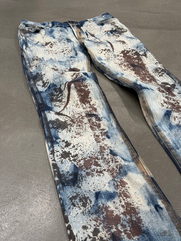 2000s Cavalli rust camo pants